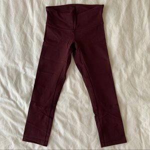 Lululemon burgundy leggings